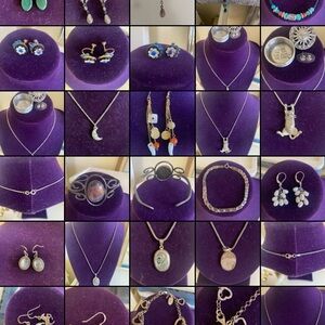 VINTAGE LOT - Sterling Silver and Costume  Women's Jewelry - 45 pc.